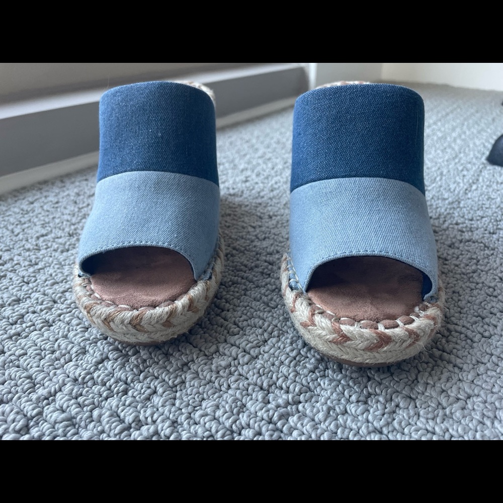 TOMS’s wedge jean sandal size 6 - Picture 6 of 7
